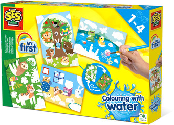 Набор для рисования SES Creative My First Мои первые раскраски водой Прячущиеся животные 14456