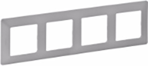 Рамка Legrand Valena Life 4 поста (алюминий)