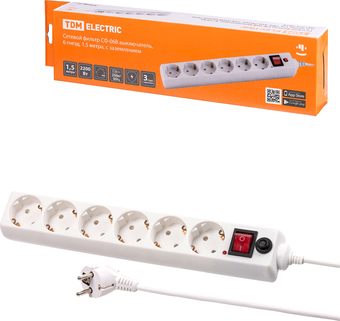 Сетевой фильтр TDM Electric СФ-06В SQ1304-0019