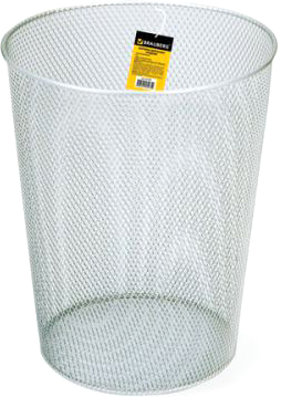 Корзина для бумаг BRAUBERG Germanium 231959 (серебристый)