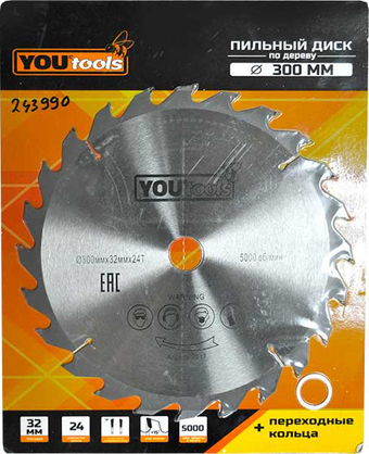 Пильный диск Yourtools Z24 300/32мм