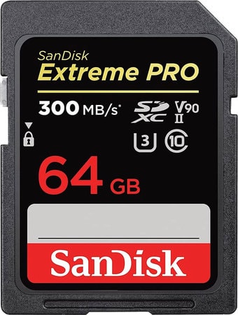 Карта памяти SanDisk Extreme PRO SDXC SDSDXDK-064G-GN4IN 64GB