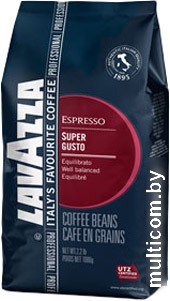Кофе Lavazza Super Gusto в зернах 1000 г