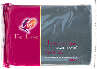 Пластилин скульптурный Луч 23С 1483-08 (серый)