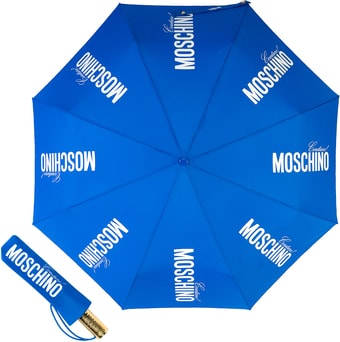 Зонт Moschino 8730-OCA Couture Gold Blue