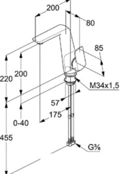 Смеситель Kludi Ameo 410240575