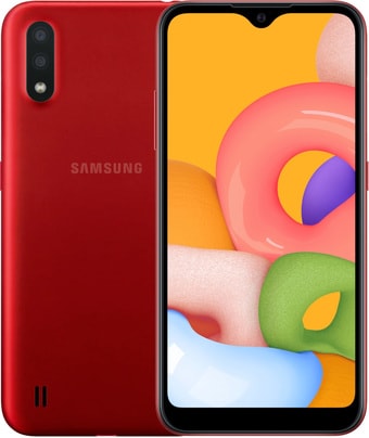 Смартфон Samsung Galaxy A01 SM-A015F/DS (красный)