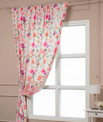 Штора Amore Mio RR 12842-01 2x2.7 м 30587 (розовая пудра)