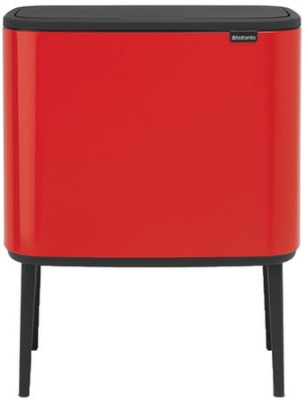 Brabantia Bo Touch Bin 11+23 л (пламенный-красный)
