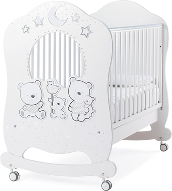 Классическая детская кроватка Italbaby Happy Family Oblo 070.0800-0005 (белый)