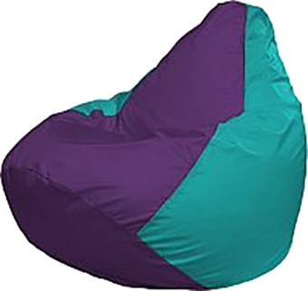 Кресло-мешок Flagman Груша Мега Super Г5.1-75 (фиолетовый/бирюзовый)
