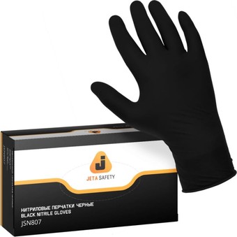 Нитриловые перчатки Jeta Pro JSN808/M (100 шт, M, черный)