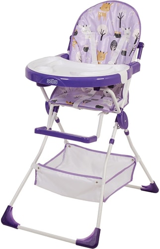 Стульчик для кормления Selby 252 (милые оленята, сиреневый)