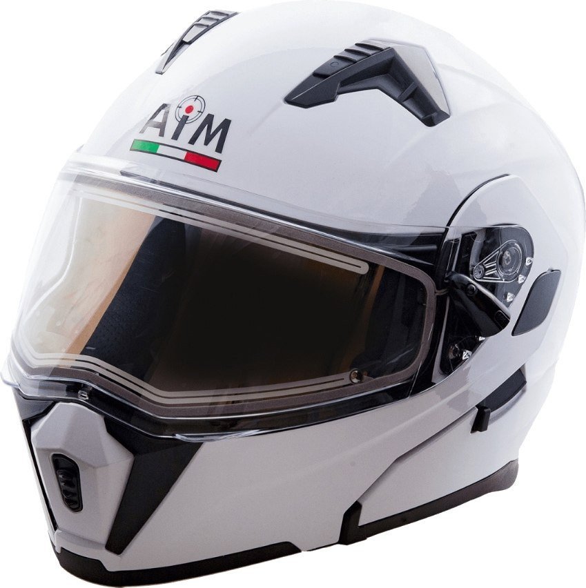 Мотошлем AIM JK906 906-007-XXXL (XXXL, белый глянец)