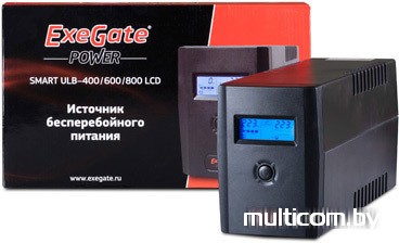 Источник бесперебойного питания ExeGate Power Smart ULB-600 LCD