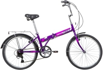 Велосипед Novatrack TG-24 Classic 6.0 NF 2020 (фиолетовый)