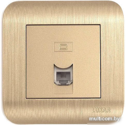 Розетка телефонная Luxar Deco RJ-11 10.048.05 (шампань)
