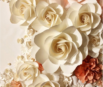 Фотообои Citydecor Цветы 3D с защитным покрытием 300x254