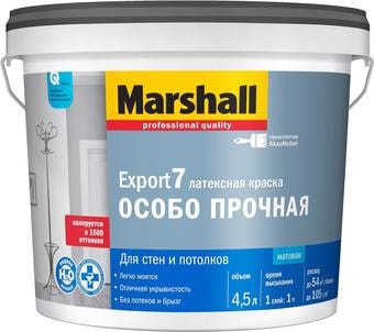 Краска Marshall Export-7 латексная особопрочная 4.5 л BW (глубокоматовый белый)