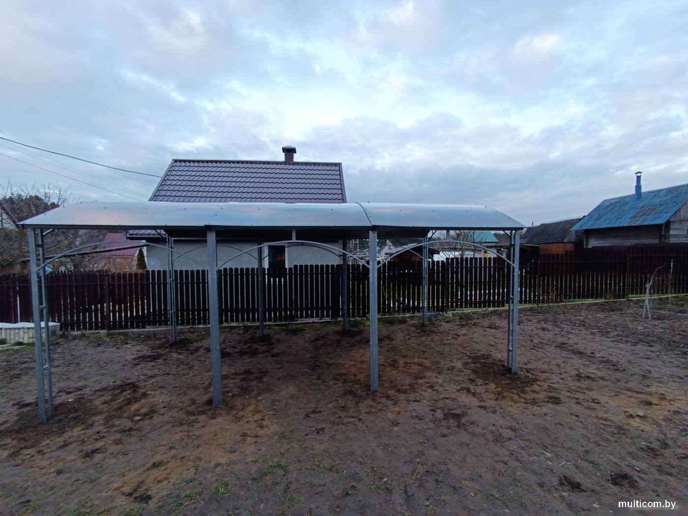 Навес для автомобиля Импласт 3.7х4м 15151 (каркас)