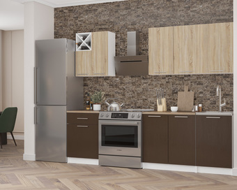 Готовая кухня Мебель-АРС Милана 1.9 м (венге цаво/дуб сонома)
