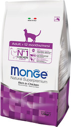 Корм для кошек Monge Adult Rich in Chicken 10 кг