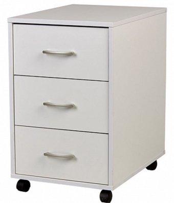 Тумба Polini Kids Mirum с ящиками на колесах 40x55 0002740.9 (белый)