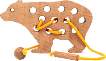 Шнуровка Polle Toys Медведь TO0313OA00 (дуб)