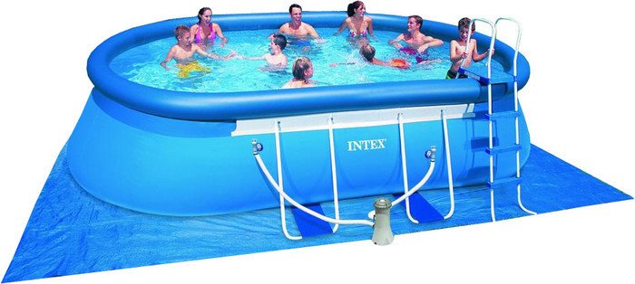 Каркасно-надувной бассейн Intex Oval Frame 549х305х107 (54932/28192)