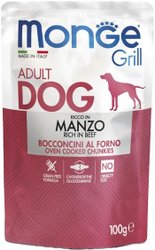 Консервированный корм для собак Monge Dog Grill с говядиной 100 г