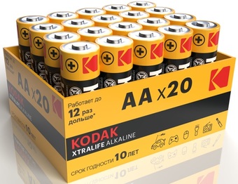 Батарейка Kodak LR06-20 bulk Xtralife Alkaline AA 20 шт