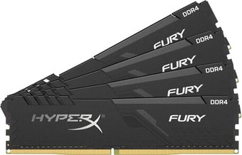 Оперативная память HyperX Fury 4x16GB DDR4 PC4-21300 HX426C16FB4K4/64