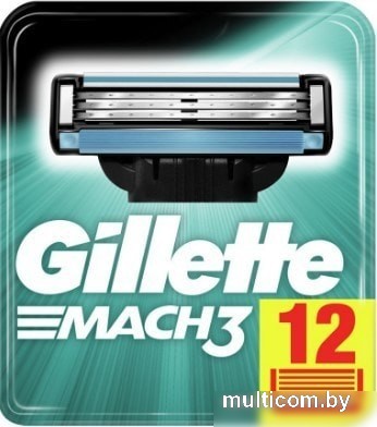 Сменные кассеты для бритья Gillette Mach3 (12 шт) 3014260323240