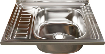 Кухонная мойка Mixline 538191 (правая, полированная, 0.4 мм)