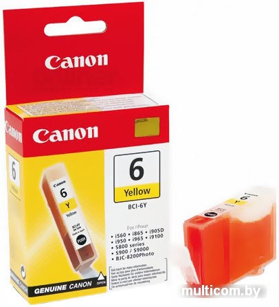 Картридж-чернильница (ПЗК) Canon BCI-6 Yellow