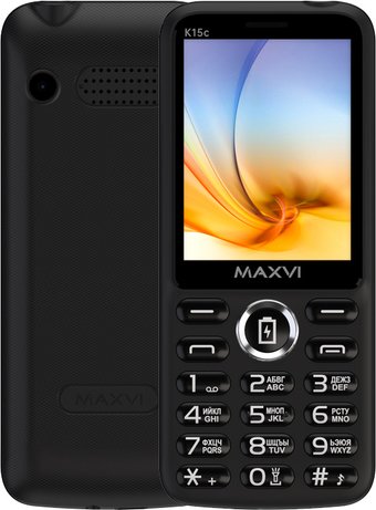Телефон Maxvi K15c (черный)