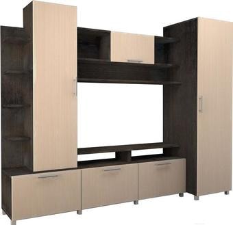 Стенка Иволанд Трейд №6 (дуб молочный/венге магия)