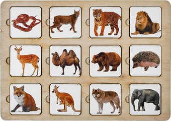 Развивающая игра Smile Decor Секретики Зоопарк П203