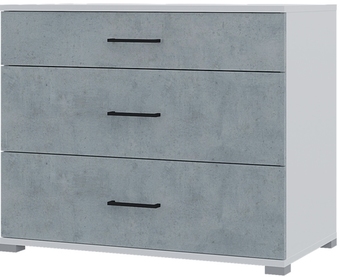 Комод Горизонт Victor (белый-бетон)