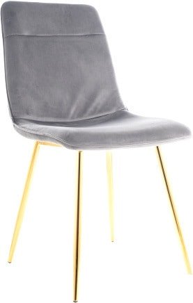 Стул Signal Eros Velvet (bluvel 14 серый/золотой)