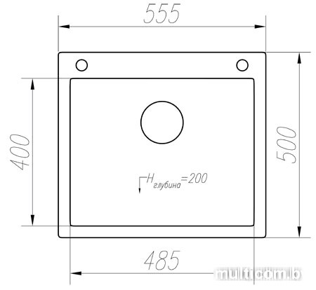 Кухонная мойка Tolero R-111 (коричневый)