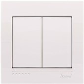 Выключатель Lezard Deriy 702-0202-101 (белый)