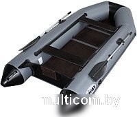Моторно-гребная лодка Vivax Т330 с полом-книгой (с килем, серый/черный)
