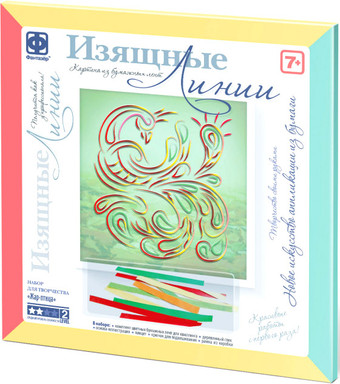 Набор для создания поделок/игрушек Фантазер Картина из бумажных лент Жар-птица 967102