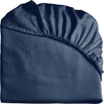 Постельное белье Primavelle 90х200 сатин Luxe на резинке 114311429-crL15 (темно-синий)