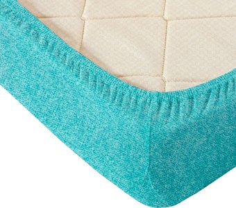 Постельное белье Блакiт На резинке 200x180x25 592658 2994/0 (бирюзовый)