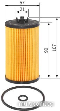 Масляный фильтр Bosch F026407074