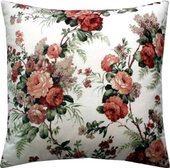 Декоративная подушка Matex Concept. Розы И Папоротник 34-384 (бежевый/бордовый/серо-зеленый)