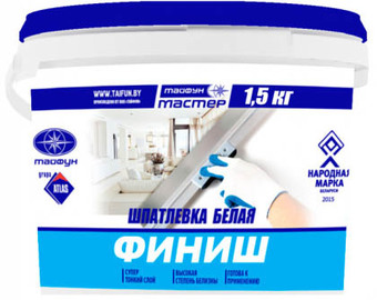 Шпатлевка Тайфун Мастер Финиш 1.5 кг (белый)
