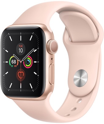 Умные часы Apple Watch Series 5 40 мм (алюминий золотистый/розовый песок)